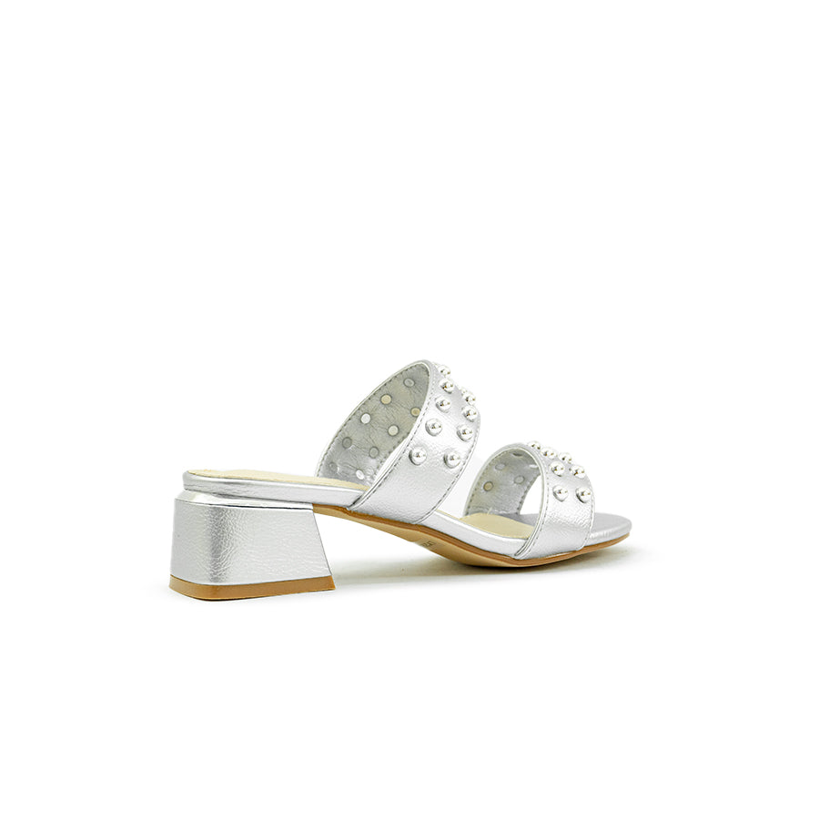 Mario D' boro Women's Heeled Sandals LY 29546 - Soft Gold /Soft Silver C89
