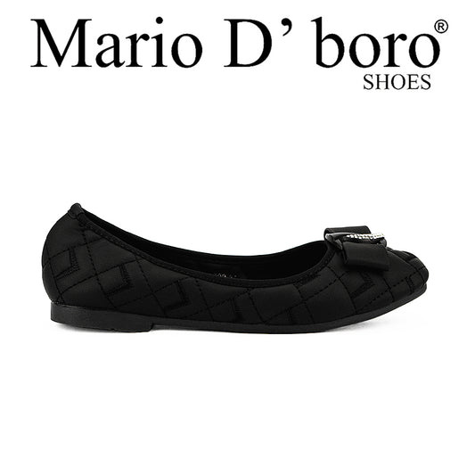 Mario D'Boro Women's Ballet Flats Lw 26002 Black/Taupe C44
