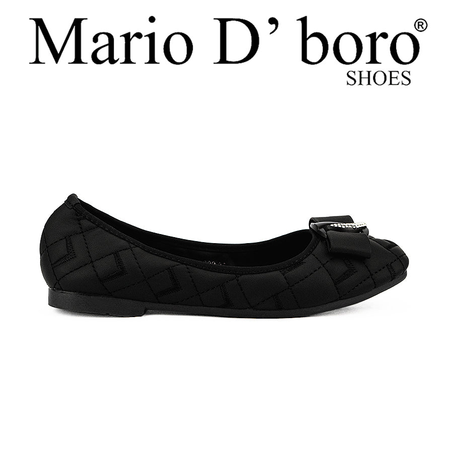 Mario D'Boro Women's Ballet Flats Lw 26002 Black/Taupe C44