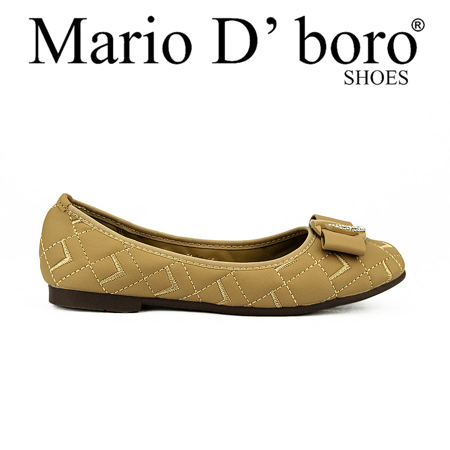 Mario D'Boro Women's Ballet Flats Lw 26002 Black/Taupe C44