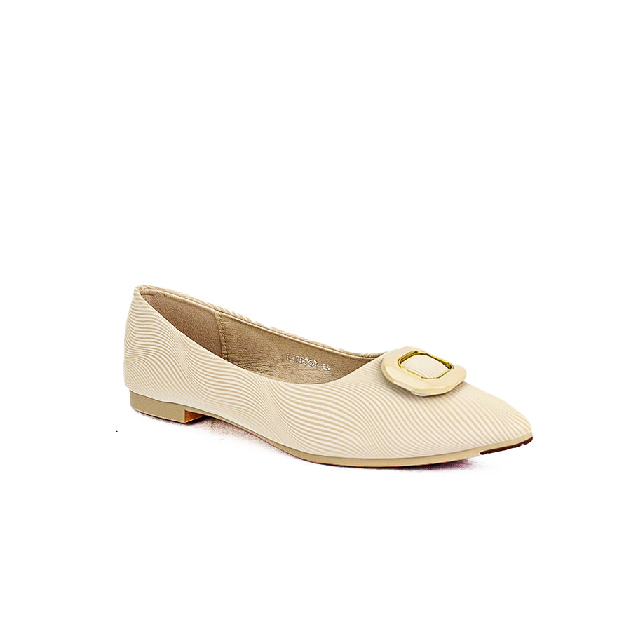 Mario D' Boro Women Ballet Flats LX 26258 Black and Bone C49