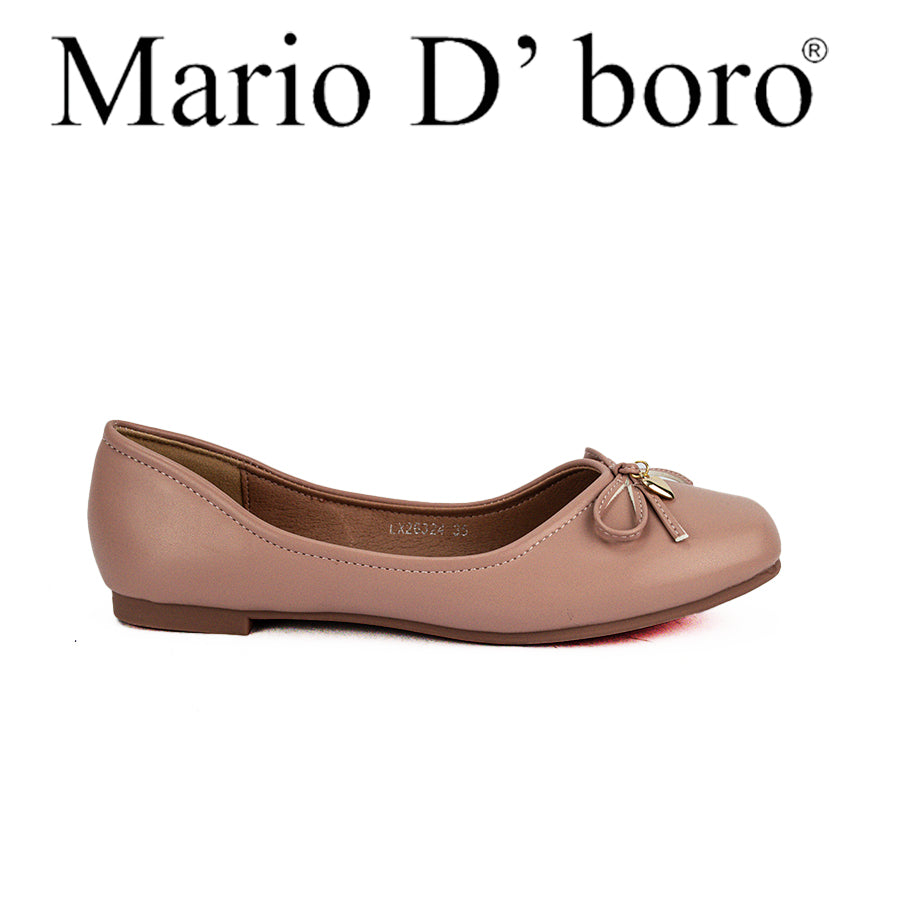 Mario D' Boro Women Ballet Flats LX 26324 Black/Old Rose C49