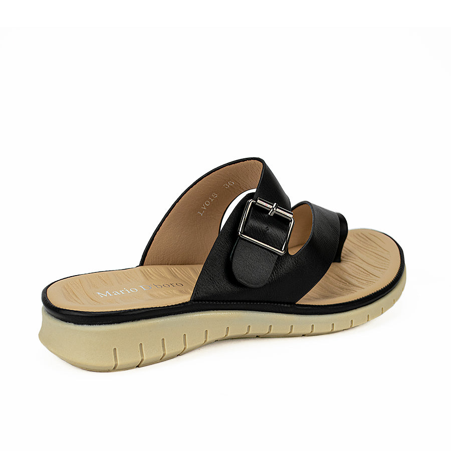 Mario D' Boro Women's Sandals Lv 018 Black/Gunmetal