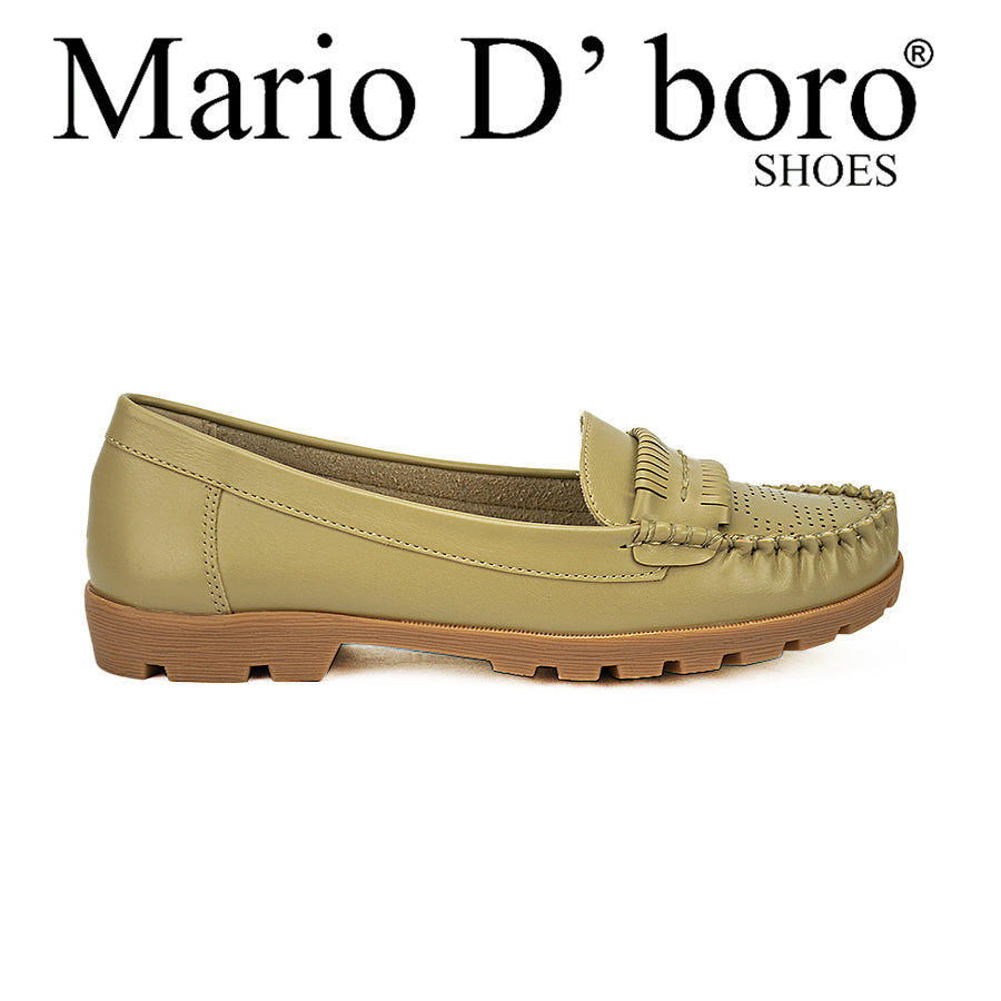 Mario D' Boro Women's Flat Shoes Lw 22010 Black/Taupe