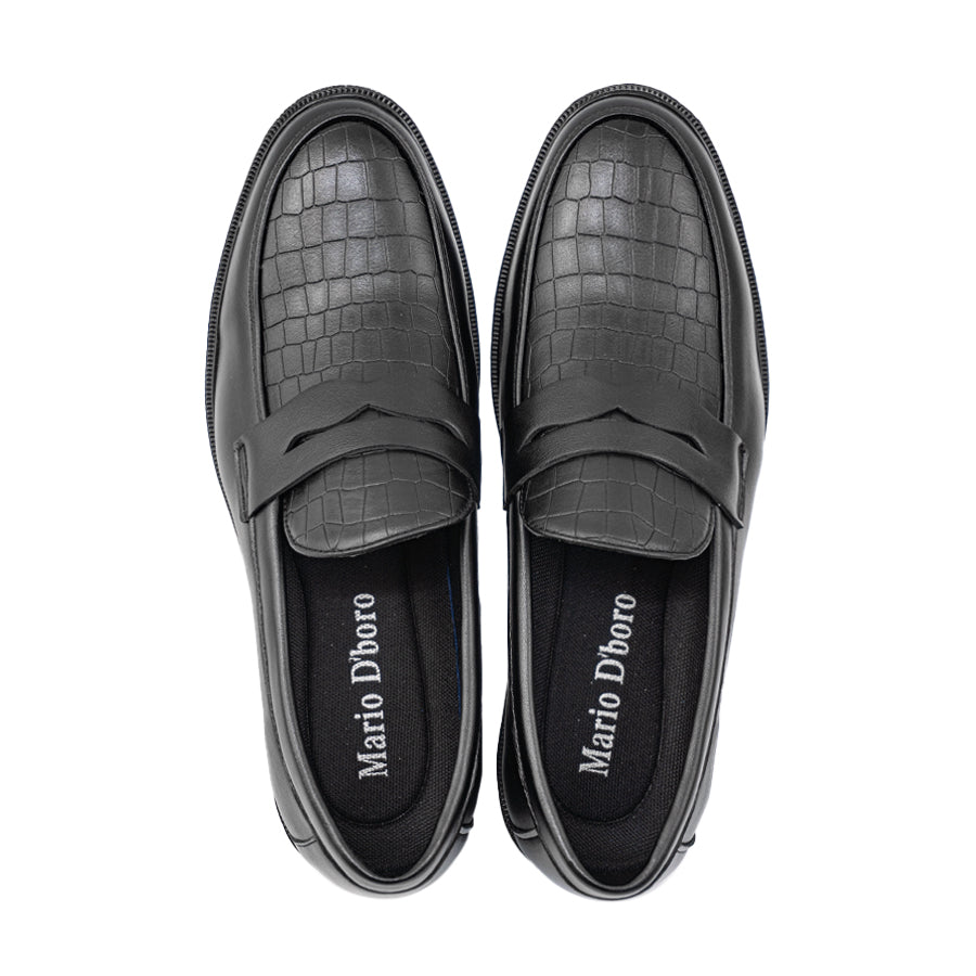 Men's Formal Slip On my 26069 BLACK / DARK BROWN