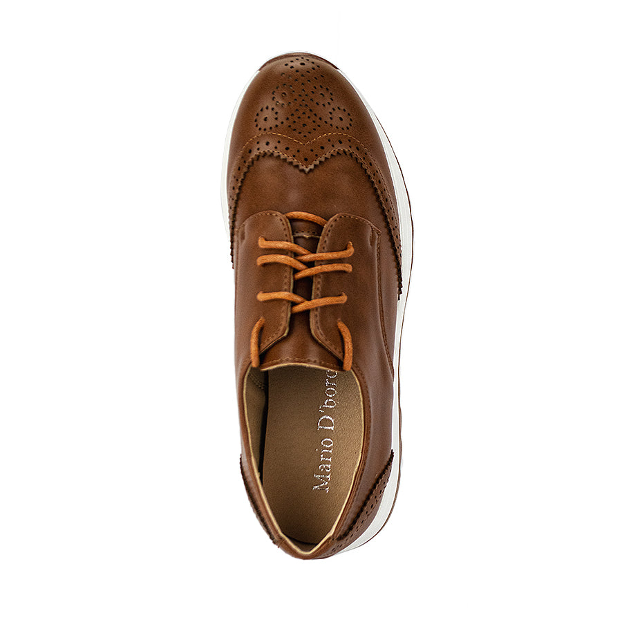 Mario D' Boro Women's Oxford Lw 26018 Mahogany/Tan C46