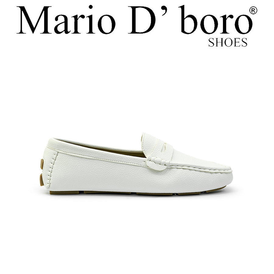 Mario D' boro Women's Loafers LY 28788 - Black / White C79