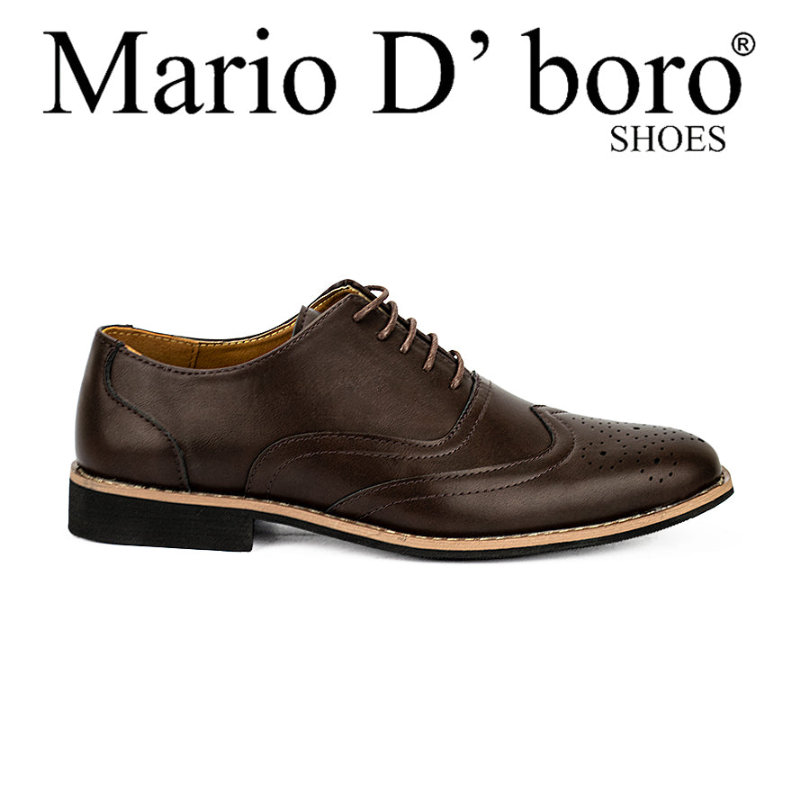 Mario D' Boro Men's Formal Shoes Mw 23051 Black/Dark Brown