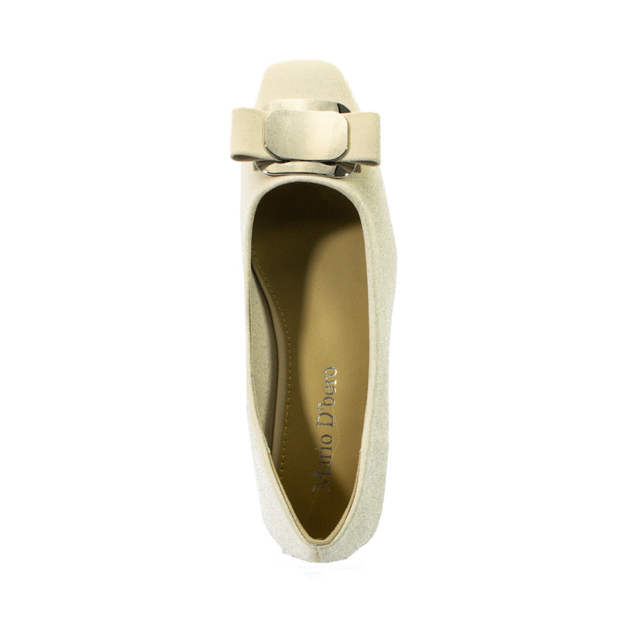 Mario D' Boro Women's Ballet Flats LX 27722 Black/Bone C61