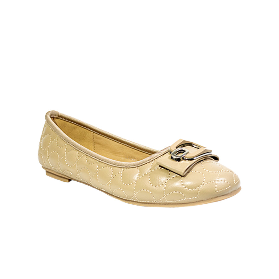 Mario D' Boro Women's Ballet Flats LY 26928 Black/Taupe C67