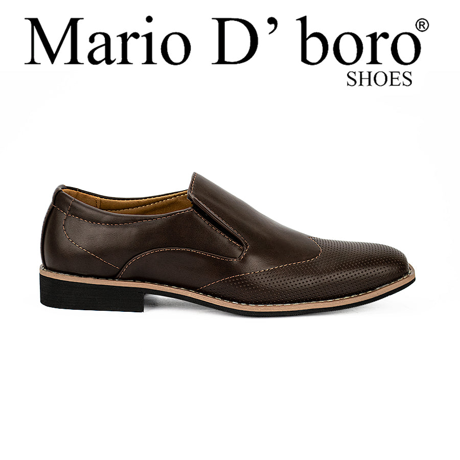 Mario D' Boro Men's Formal Shoes Mw 23050 Black/Dark Brown