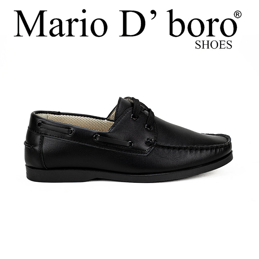 Mario D' Boro Men's Casual Shoes Mv 22210 Black/Maroon
