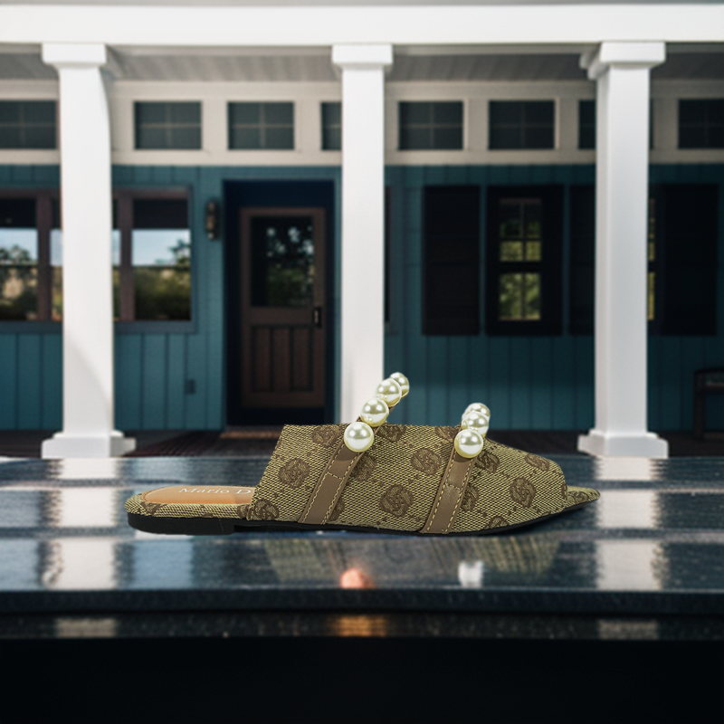 Mario D' Boro Women's Flat Sandals LX 27345 Brown C54