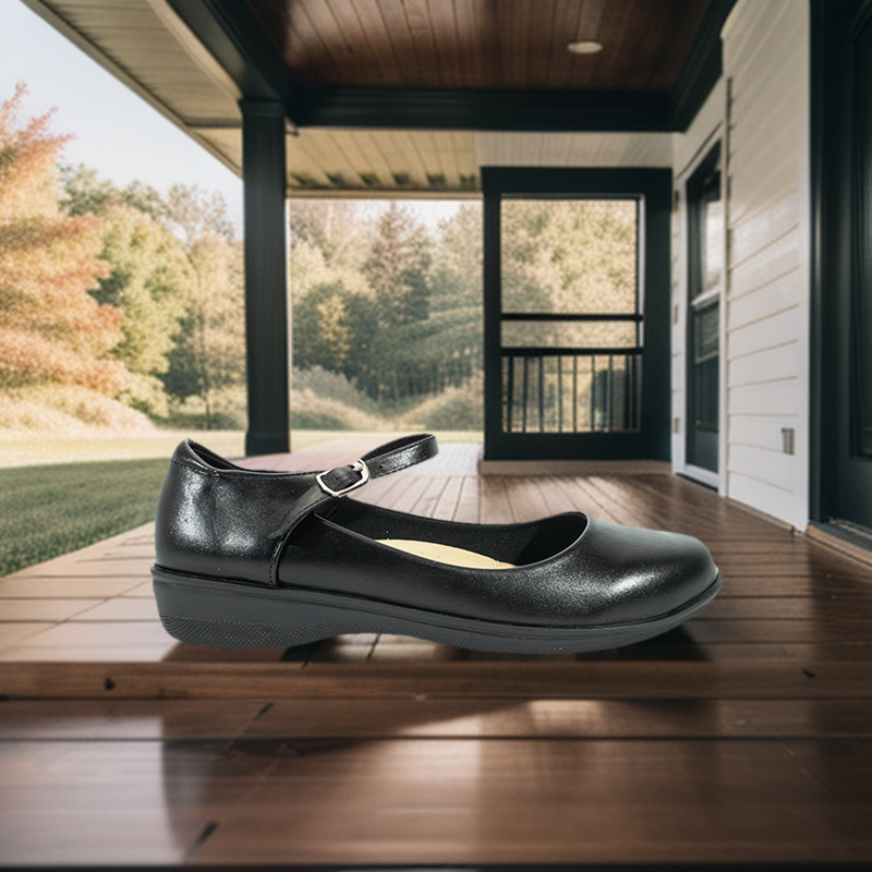 Mario D' Boro Women's SSHS Flats LX 26757 Black C54