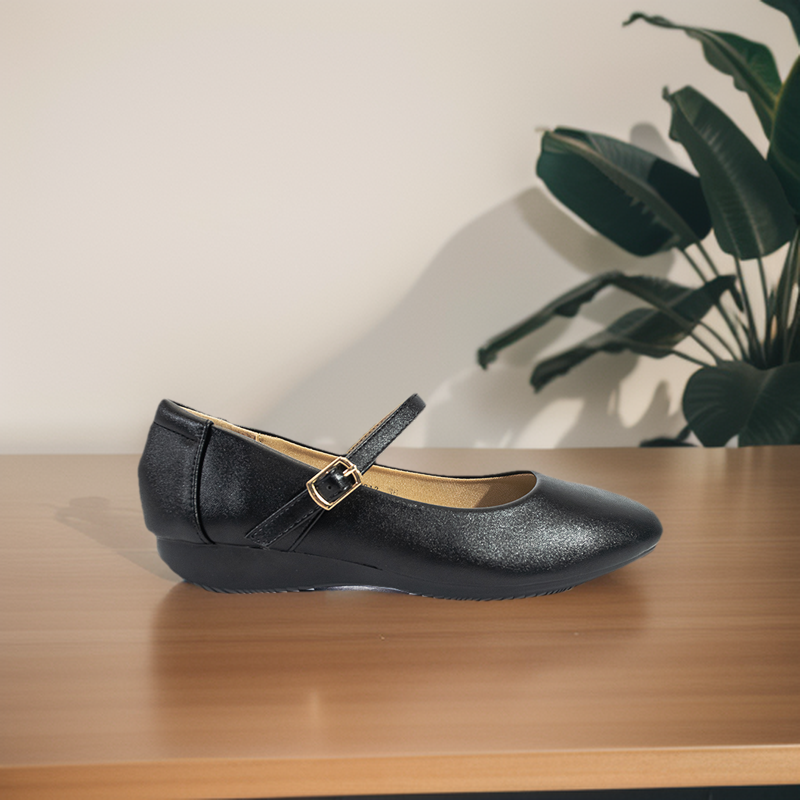 Mario D' Boro Women's SSHS Flats LX 27313 Black C54