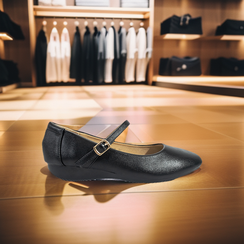 Mario D' Boro Women's SSHS Flats LX 27313 Black C54