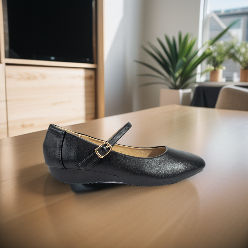 Mario D' Boro Women's SSHS Flats LX 27313 Black C54