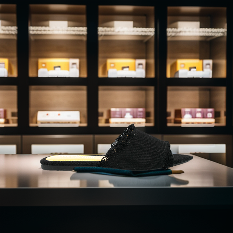 Mario D' Boro Women's Flat Sandals LX 27342 Beige/Black C54