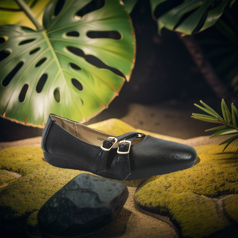 Mario D' Boro Women's SSHS Flats LX 27317 Black C54