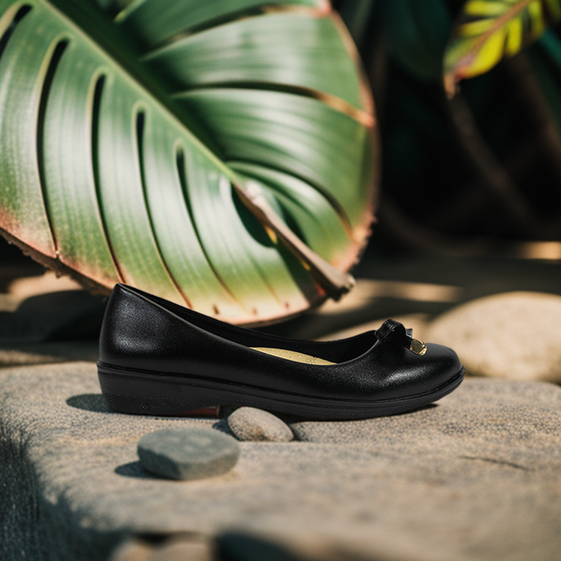 Mario D' Boro Women's SSHS Flats LX 26717 Black C54