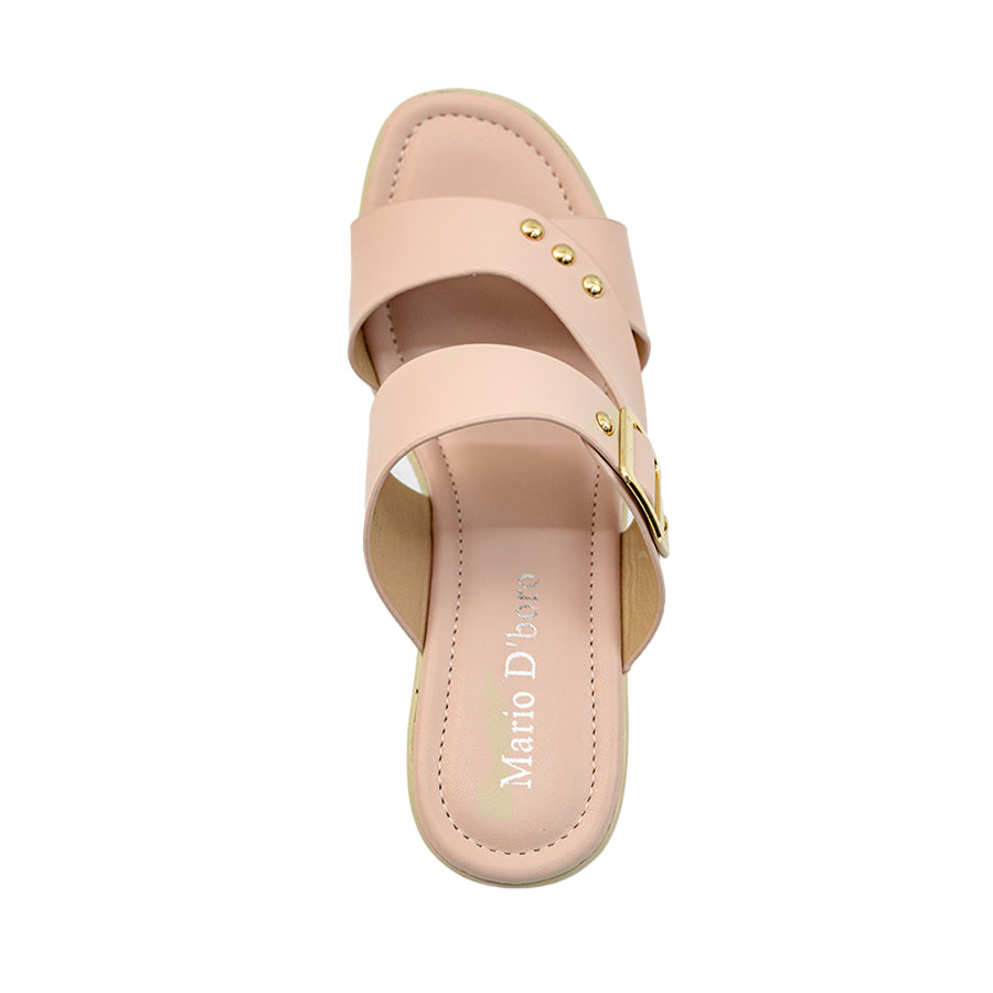 Mario D' boro Women's Heeled Sandals LY 29483 - Black / Old Rose C86