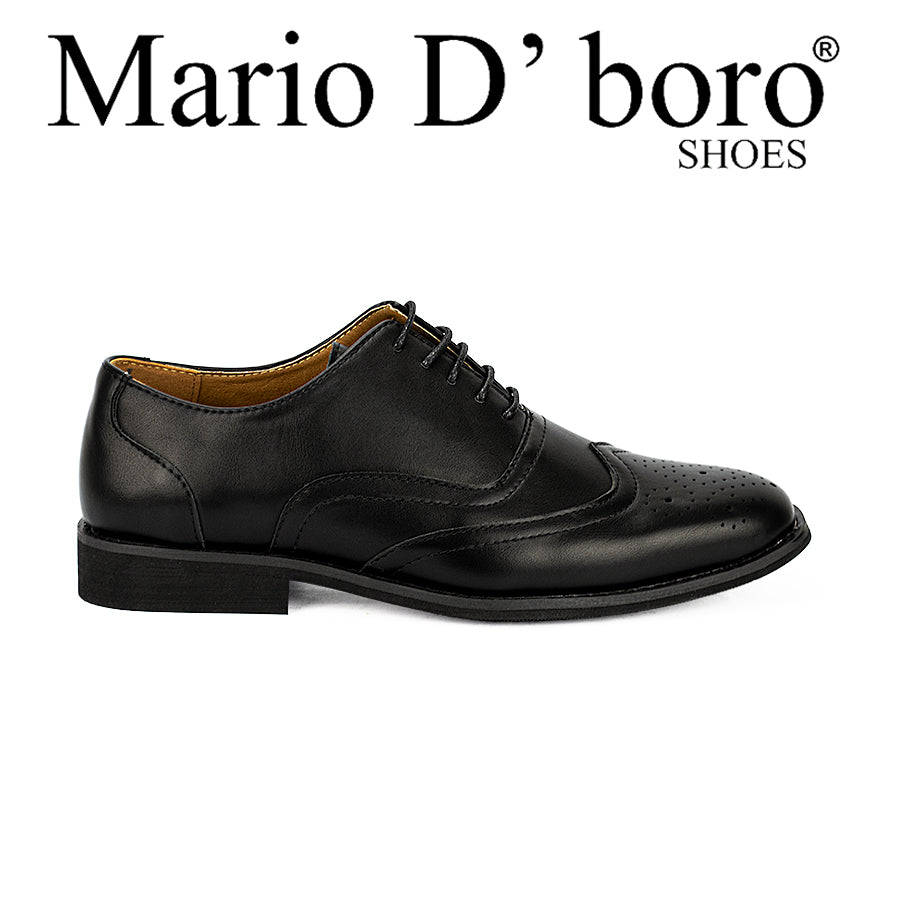Mario D' Boro Men's Formal Shoes Mw 23051 Black/Dark Brown