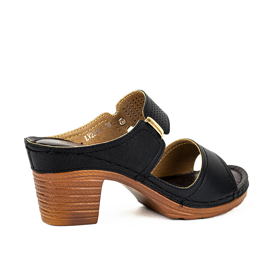 Mario D' Boro Women's Sandals Lv 22404 Black/Tan