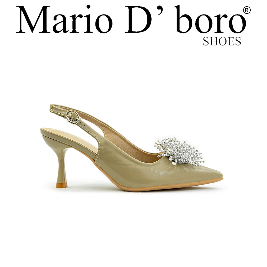 Mario D' boro Women's Heeled Sandals LY 29274 - Beige / Taupe C80
