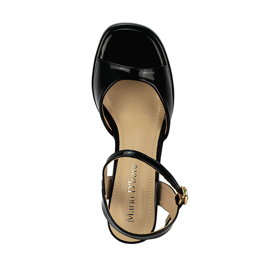 Mario D' Boro Women's Heeled Sandals Lw 26244 Black/Brown C46