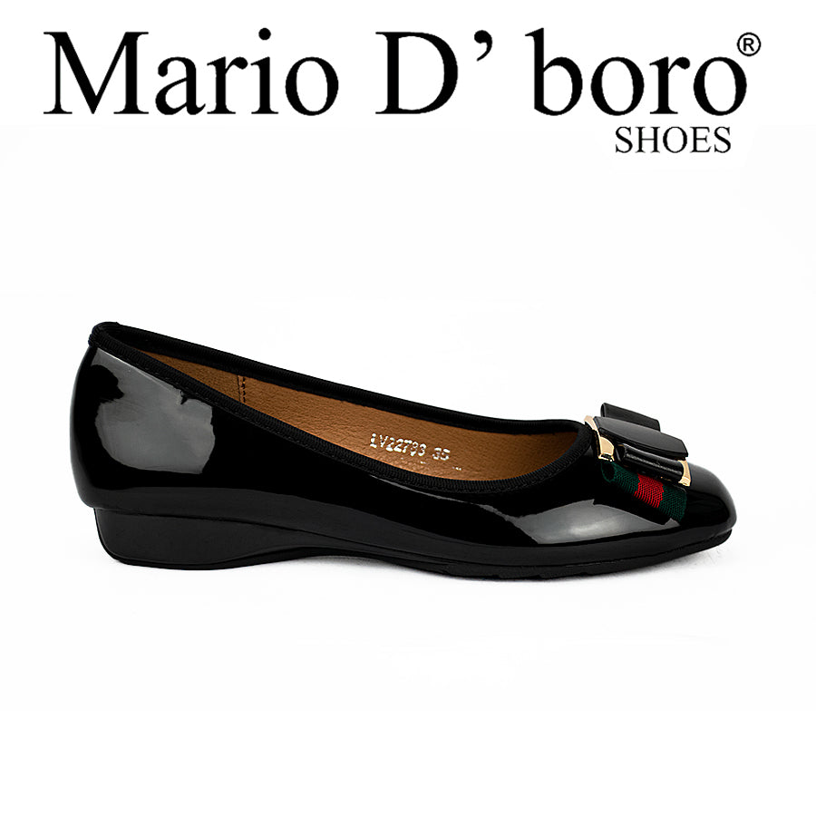 Mario D' Boro Women's Flat Shoes Lw 22783 Black/Light Gray