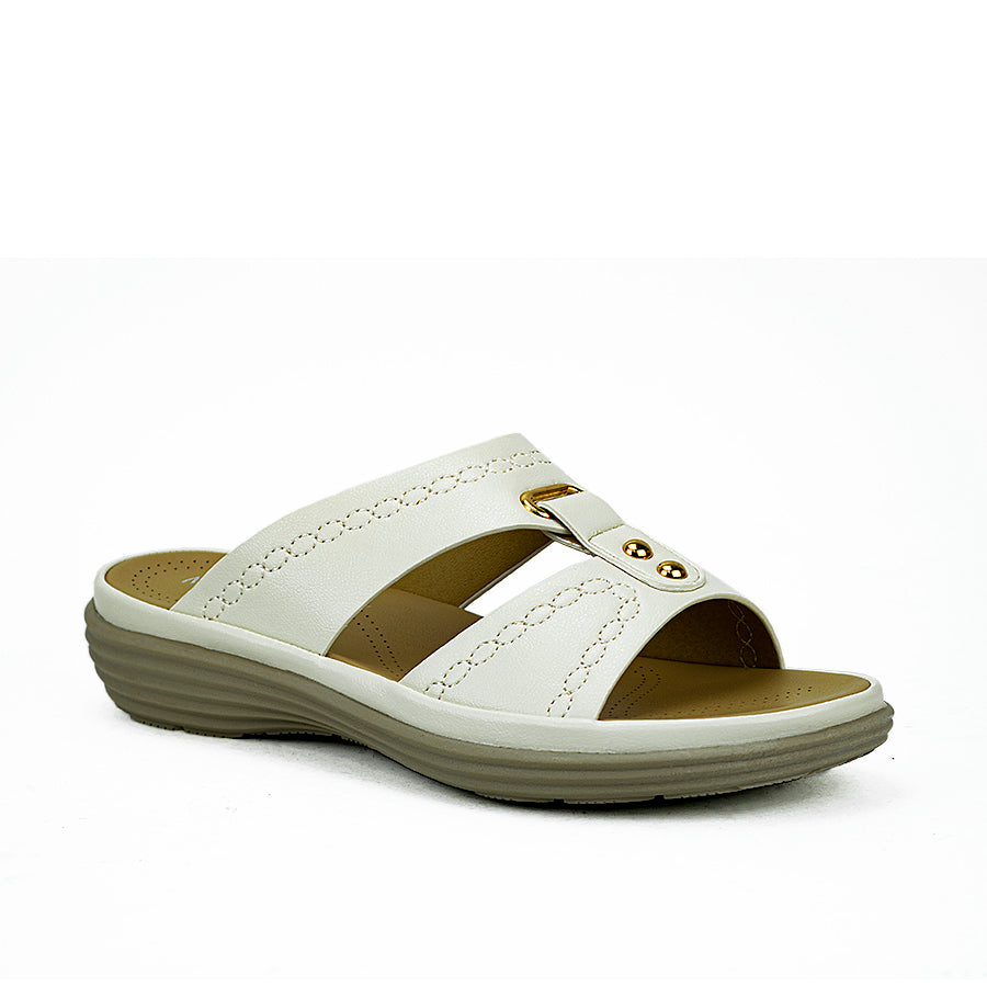 Mario D' Boro Women's Sandals Lv 22022 Off-White/Old Rose