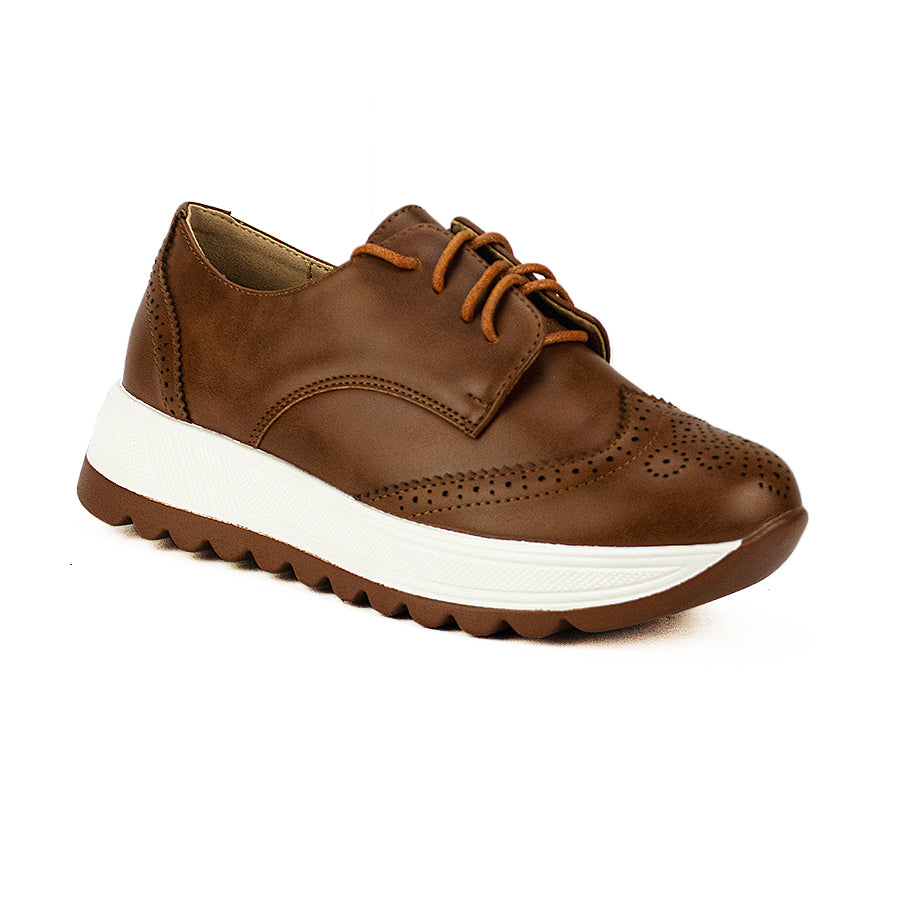 Mario D' Boro Women's Oxford Lw 26018 Mahogany/Tan C46
