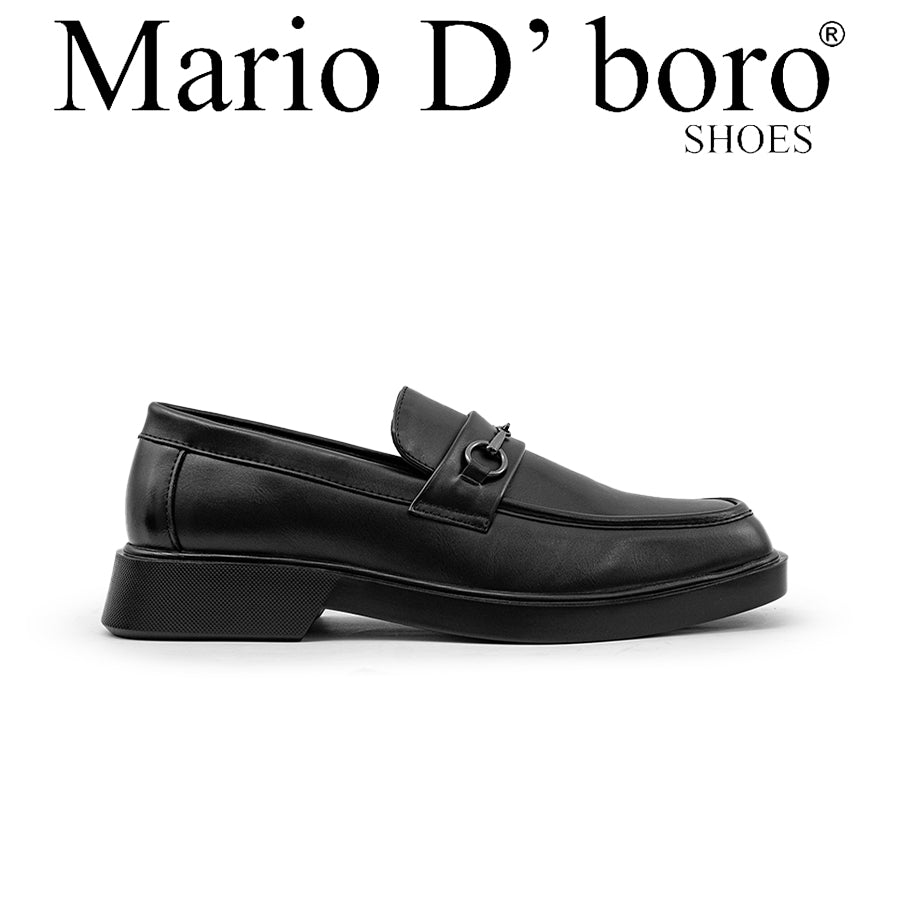 Mario D' boro Men's Formal Slip On MY 26673 - Black C82