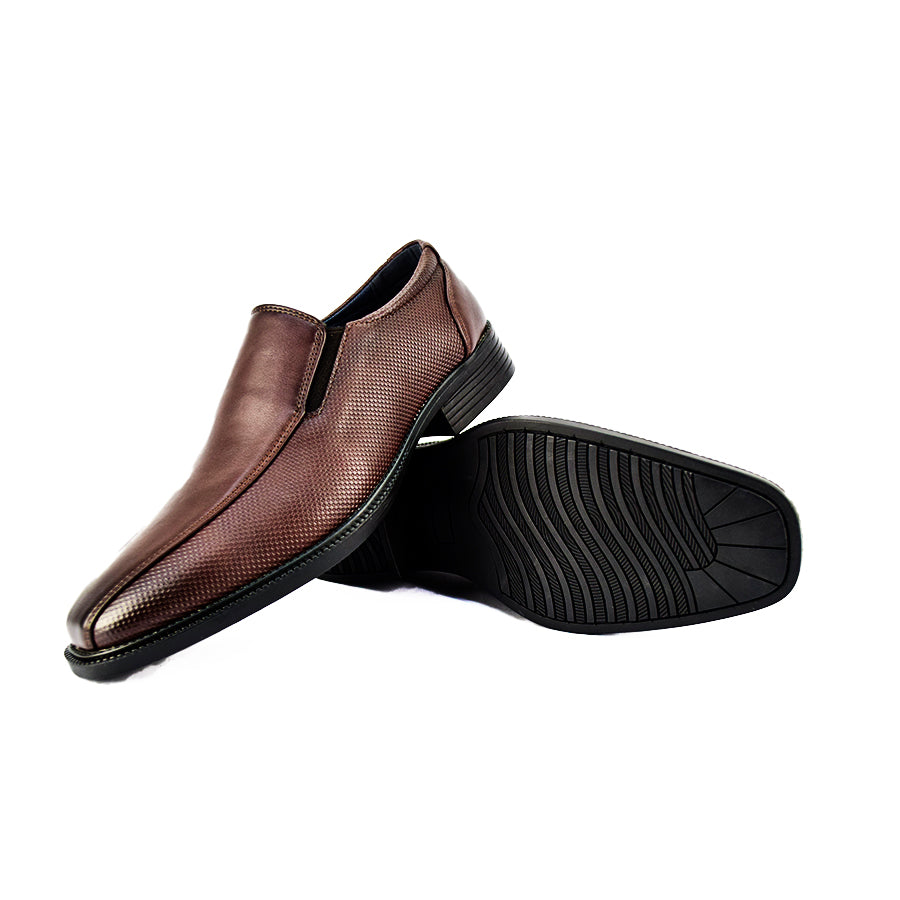 Mario D' Boro Men's Formal Slip On MX 24623 Black/Dark Brown C47