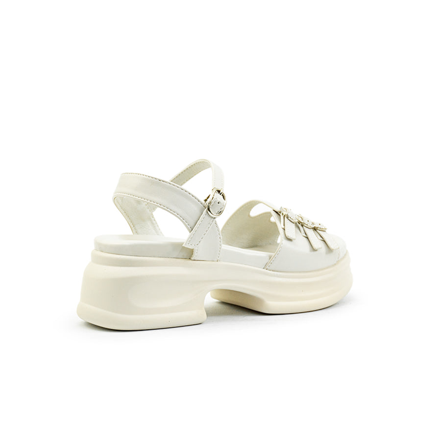 Mario D' boro Women's Heeled Sandals LY 28207 - Black / Off White C89