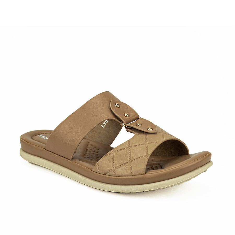 Mario D' Boro Women's Sandals Lv 011 Beige/Navy Blue