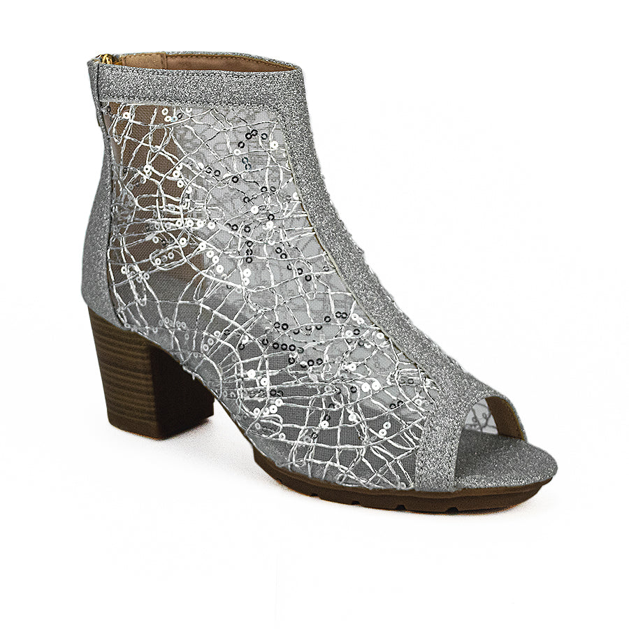 Mario D' Boro Women's Evening Shoes LW 25773 Black/Silver Women C41