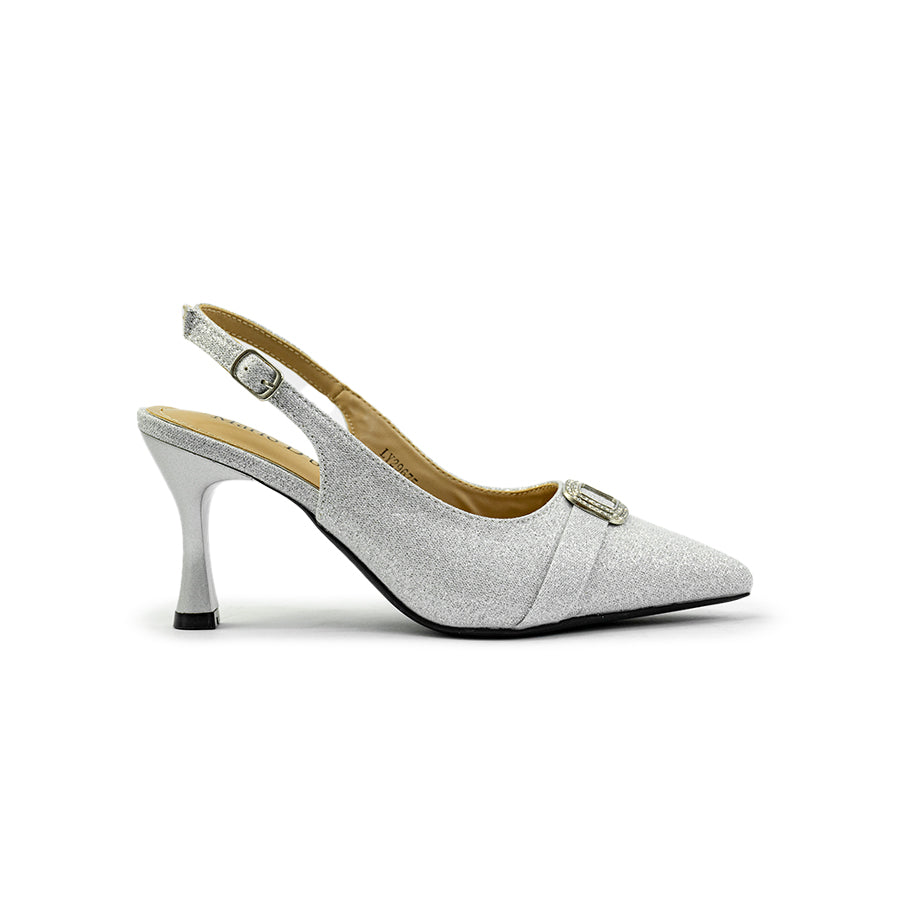 Mario D' boro Women's Evening Sandals LY 29675 Soft Silver C86