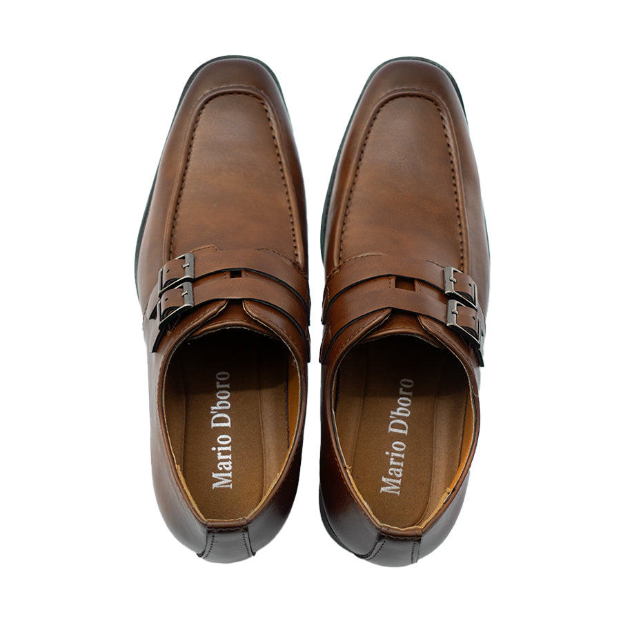 Mario D' Boro Men's Formal Slip On MY 26040 Black/Dark Brown C69