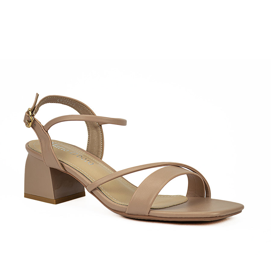 Mario D' Boro Women's Heeled Sandals Lv 22525 Old Rose/Green/Taupe C39 C51