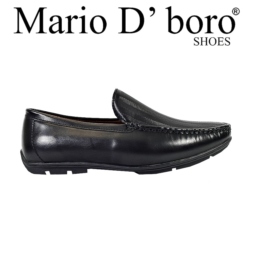 Mario D' Boro Men's Casual Loafers MX 25388 Black C57