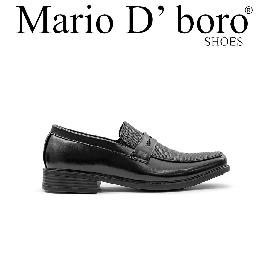 Mario D' Boro Men's Formal Slip On MY 25614 Black C81 All Seasons Shoes Comfortable & Stylish