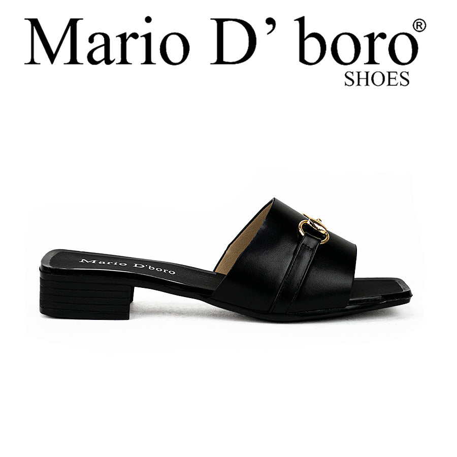 Mario D' Boro Women's Sandals Lv 22806 Black/Maroon