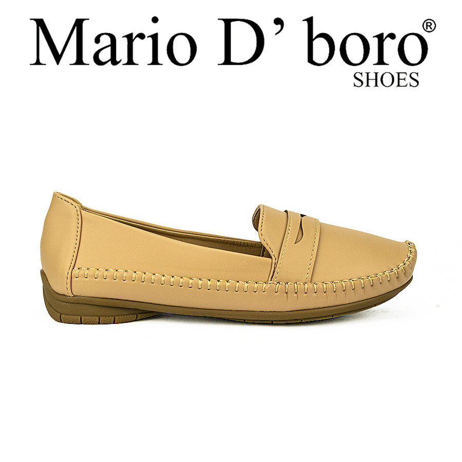 Mario D'Boro Women's Ballet Flats Lw 25808 Black/Dark Beige C44