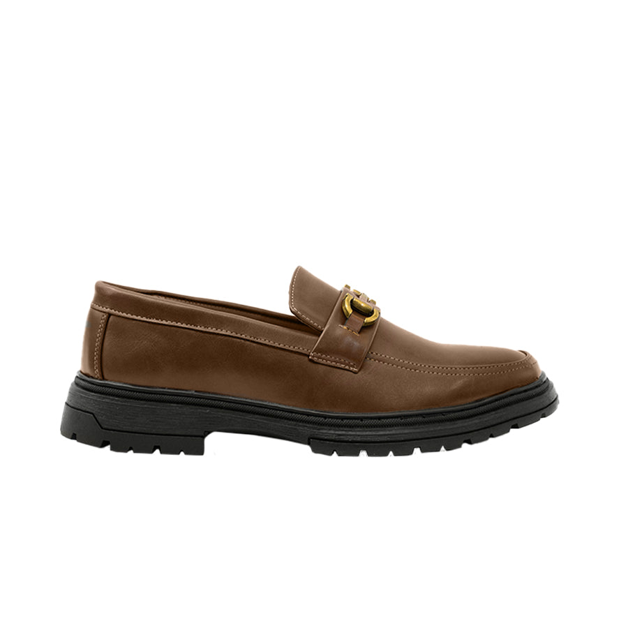 Mario D' Boro Men's Formal Slip On MY 26042 Black/Dark Brown C69