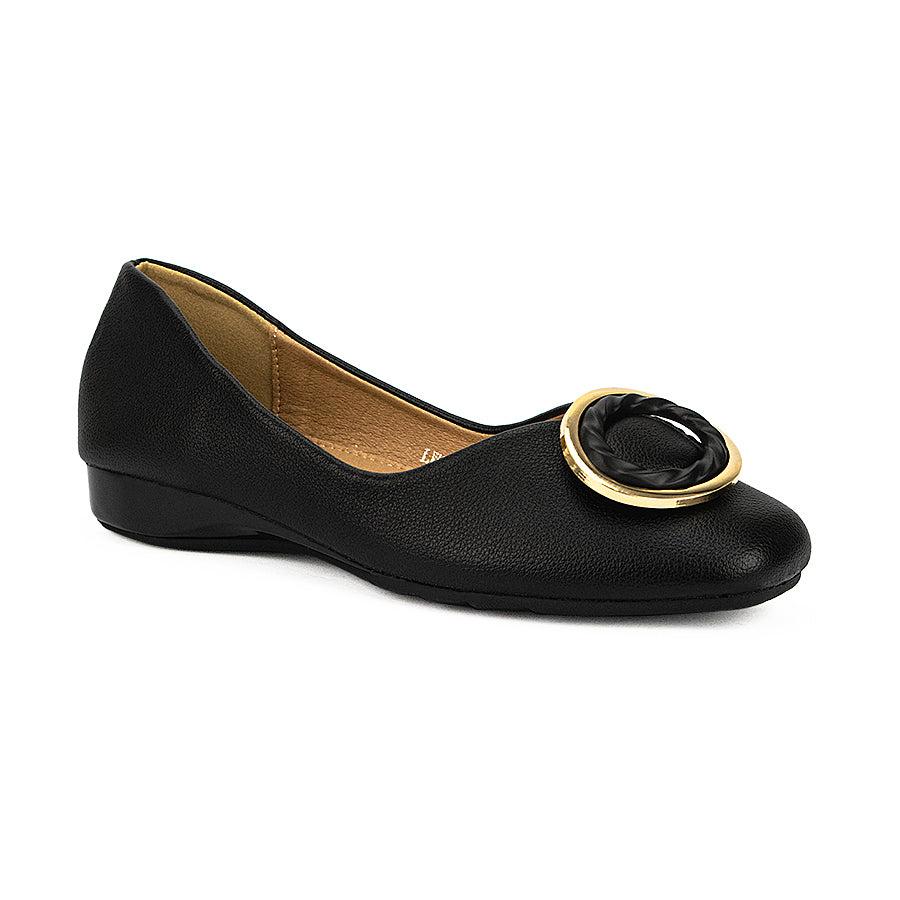 Mario D' Boro Women's Flat Shoes LW 24968 Black/Bone C33