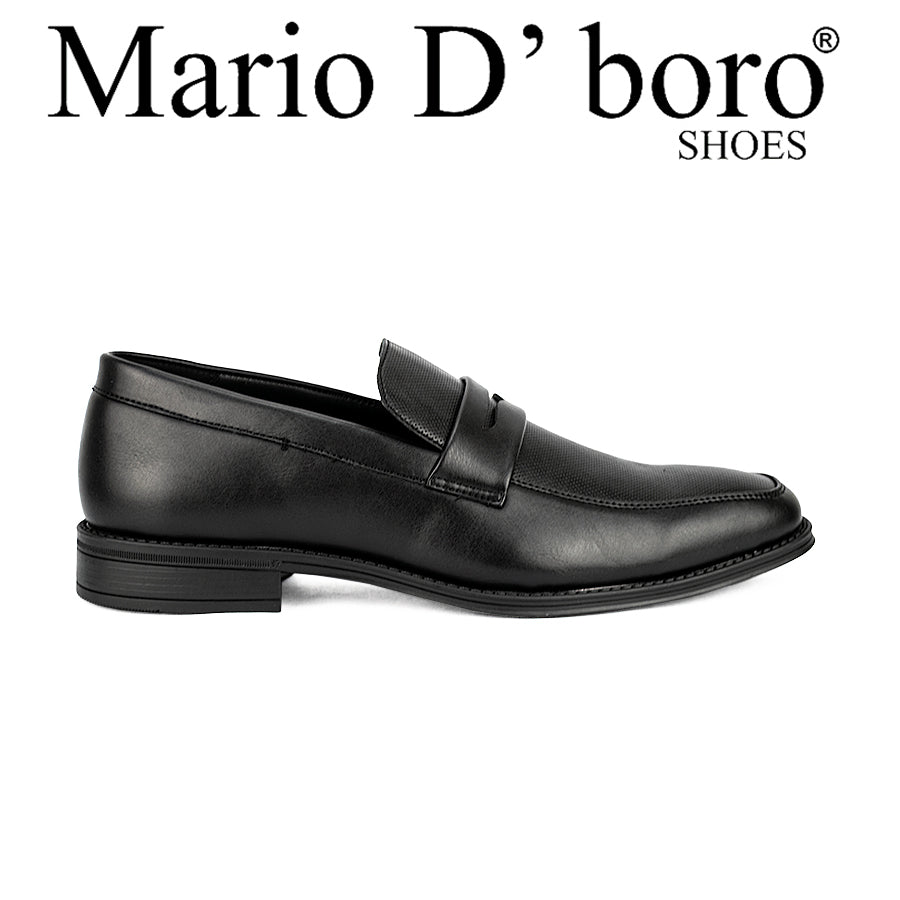 Mario D' Boro Men's Formal Shoes Slip On Mw 22954 Black C30