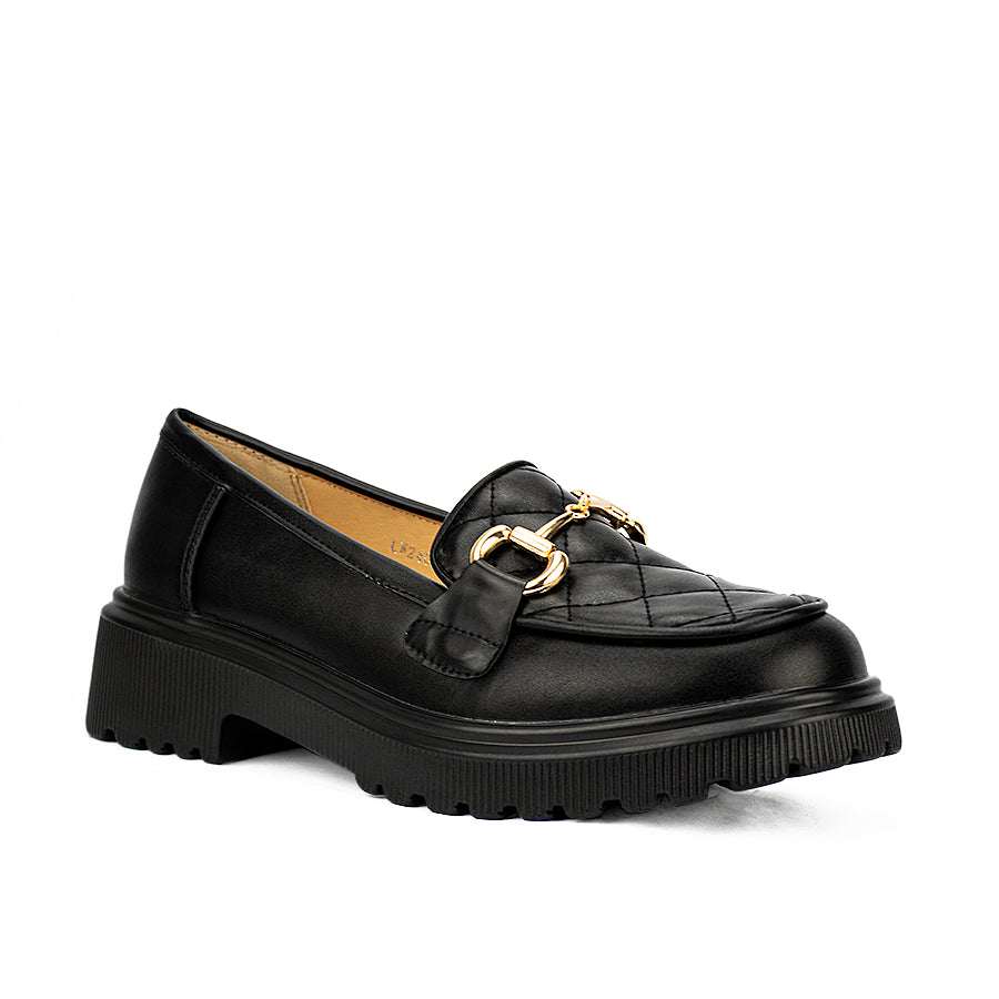 Mario D' Boro Women's Korean Flat Shoes Lw 24096 Black C28-C40-C44