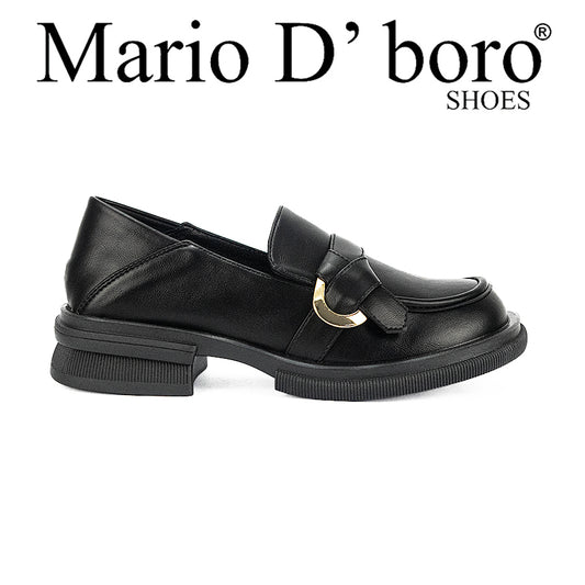 Mario D' Boro Women's Korean Flat Shoes Lw 25283 Black C36