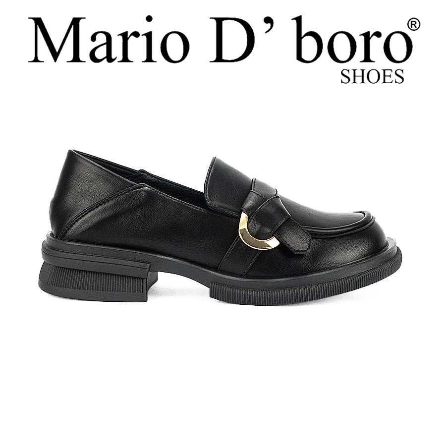 Mario D' Boro Women's Korean Flat Shoes Lw 25283 Black C36